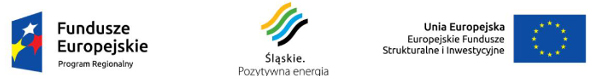 Logo Fundusze Europejskie - program Regionalny, Śląskie - Pozytywna Energia, Unia Europejskiej