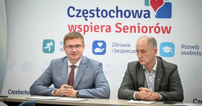 prezydent Krzysztof Matyjaszczyk i zastępca prezydenta Częstochowy Jarosław Marszałek