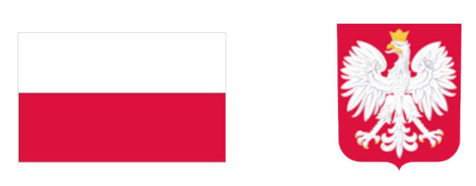 flaga polski i herb